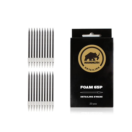 Mammoth Foam 65P Detailing Swabs – 20 Pack