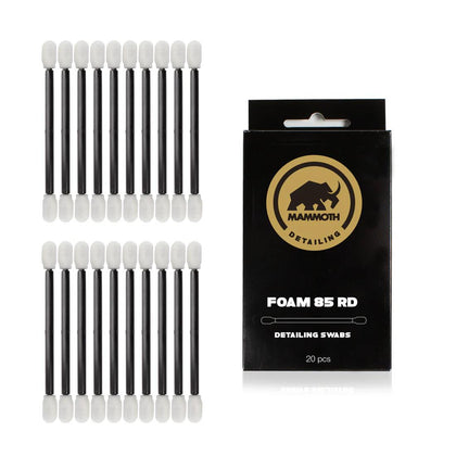 Mammoth Foam 85RD Dual Sided Detailing Swabs - 20 Pack